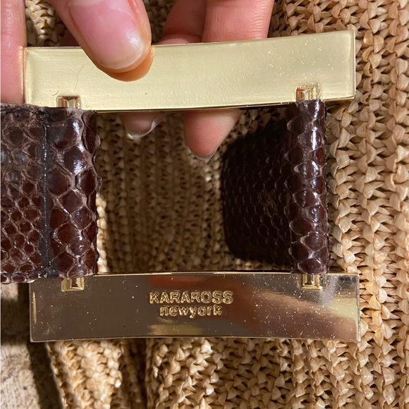 Kara Ross Snakeskin Shoulder Bag - Picture 11 of 13